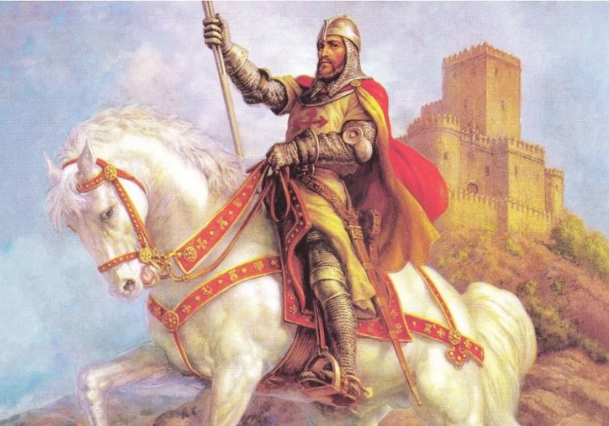 El Cid, según la pintura de Jesús Helguera