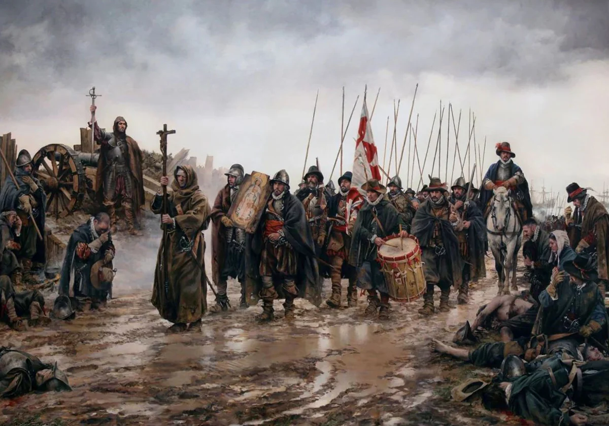 El milagro de Empel, de Augusto Ferrer-Dalmau A. F. D.