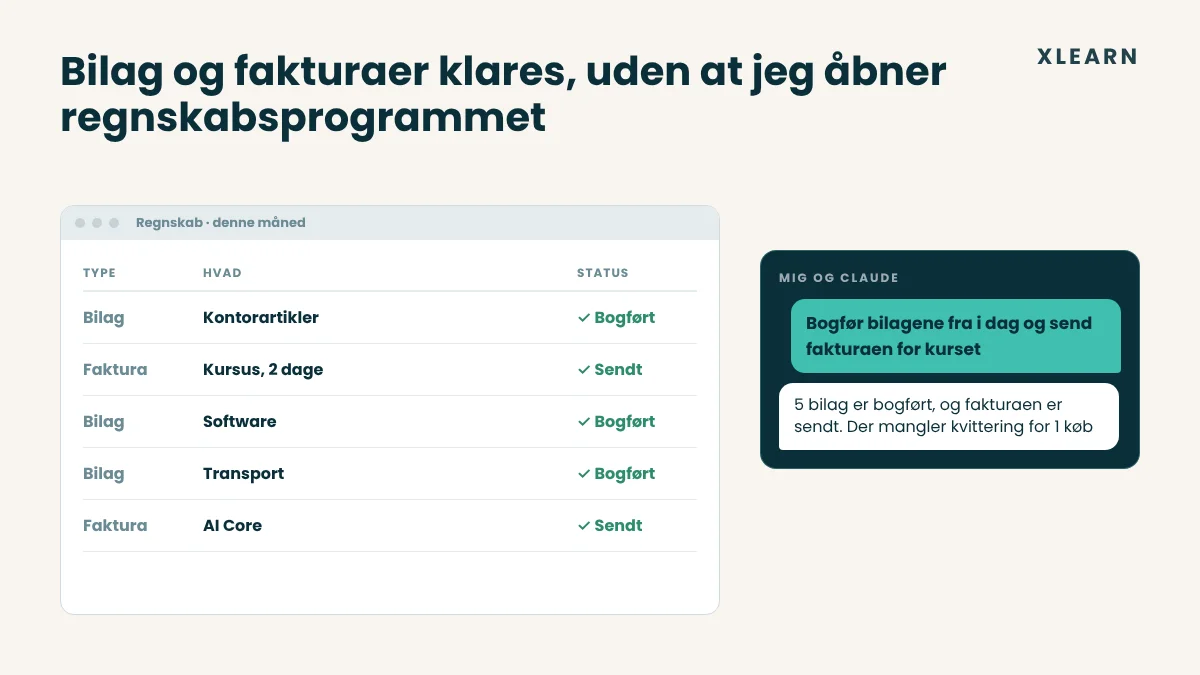 Bogføring uden at åbne regnskabsprogrammet