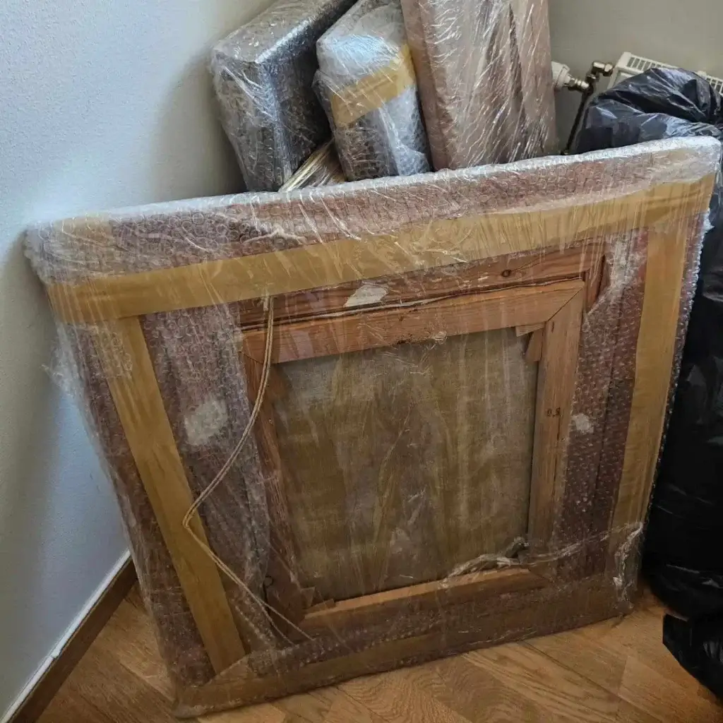 skyddsemballerade tavlor