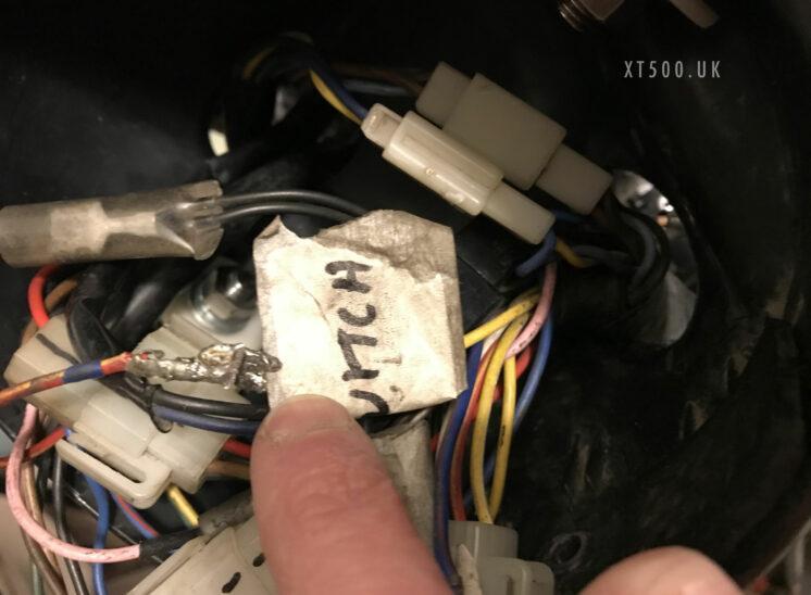 XT500 wiring