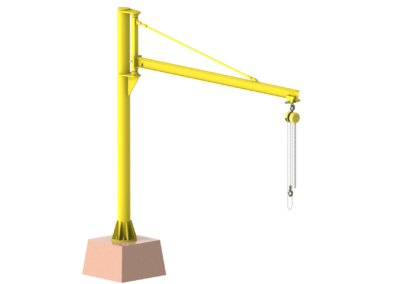 Grúa bandera Jib crane.