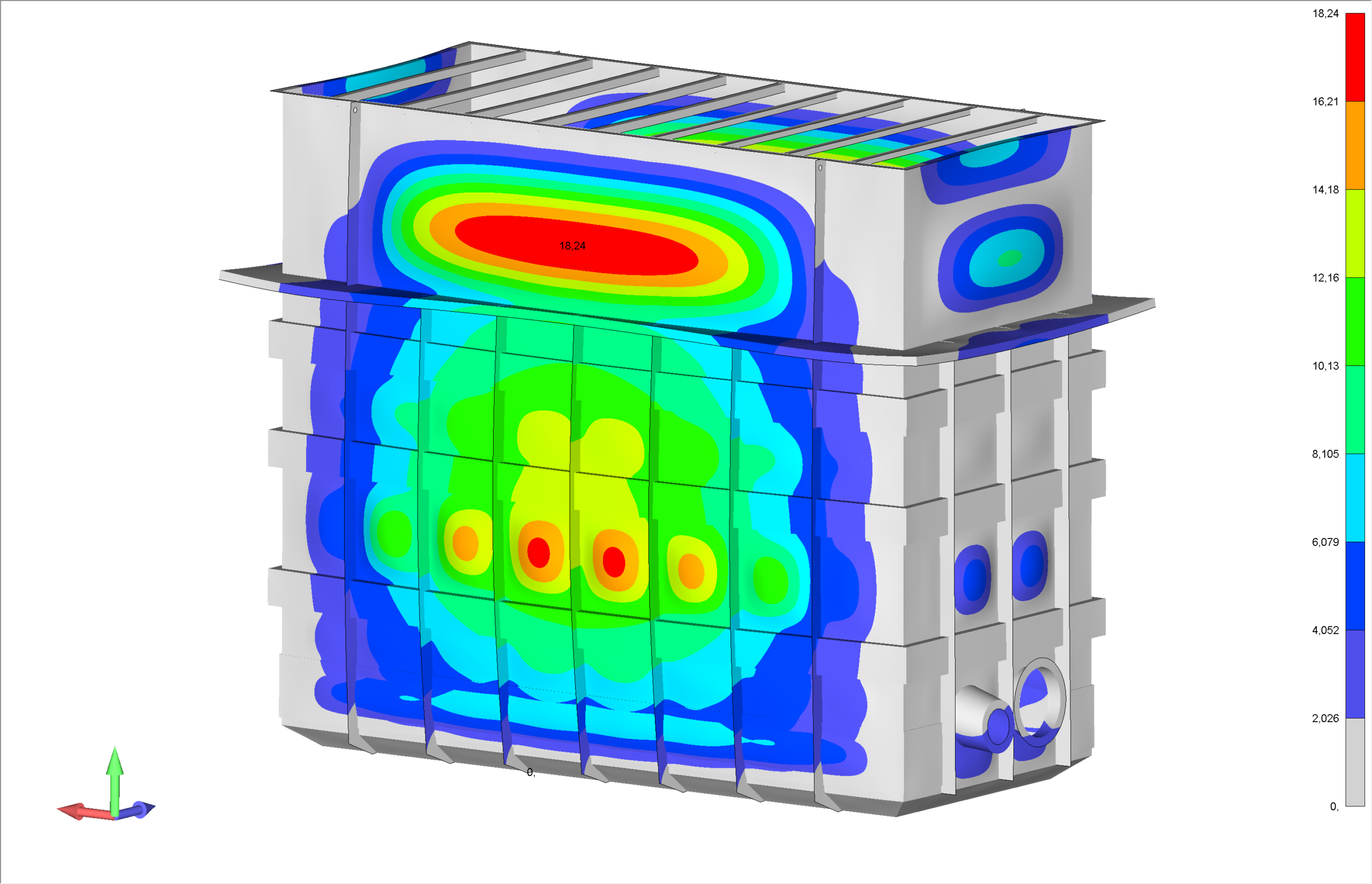 Análisis estructural deposito de agua