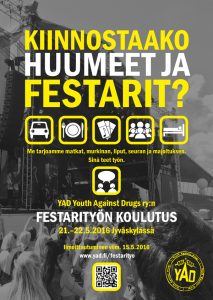 Festarityön koulutus -mainos