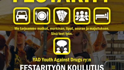 Festarikoulkutus mainos