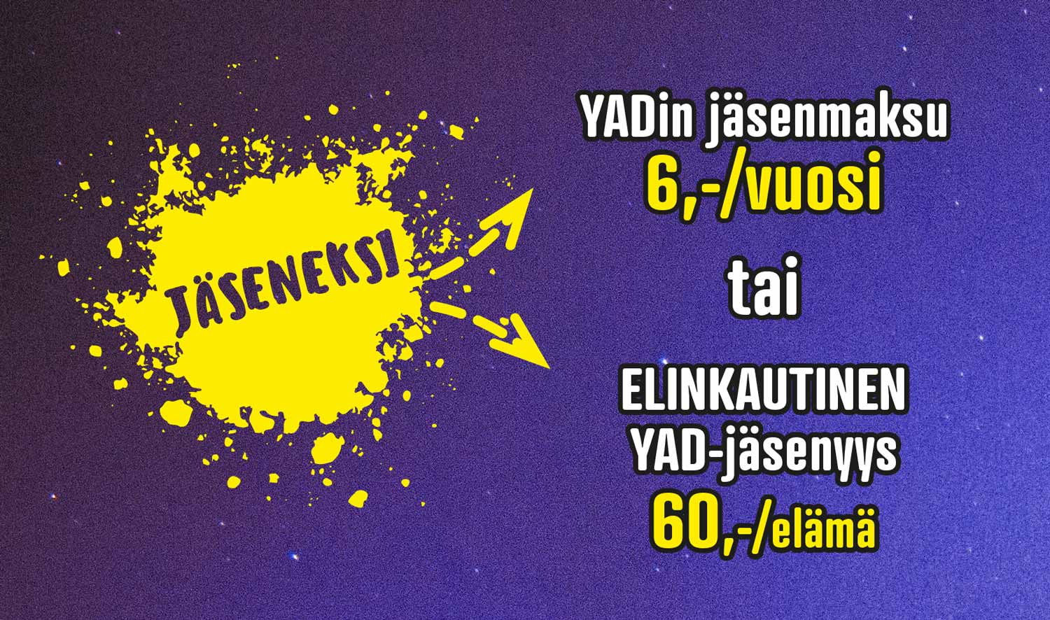 YAD:n jäsenyys mainos