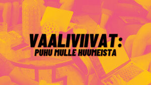 Vaaliviivat: puhu mulle huumeista
