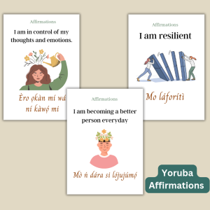 A- Yoruba Affirmations Flashcards