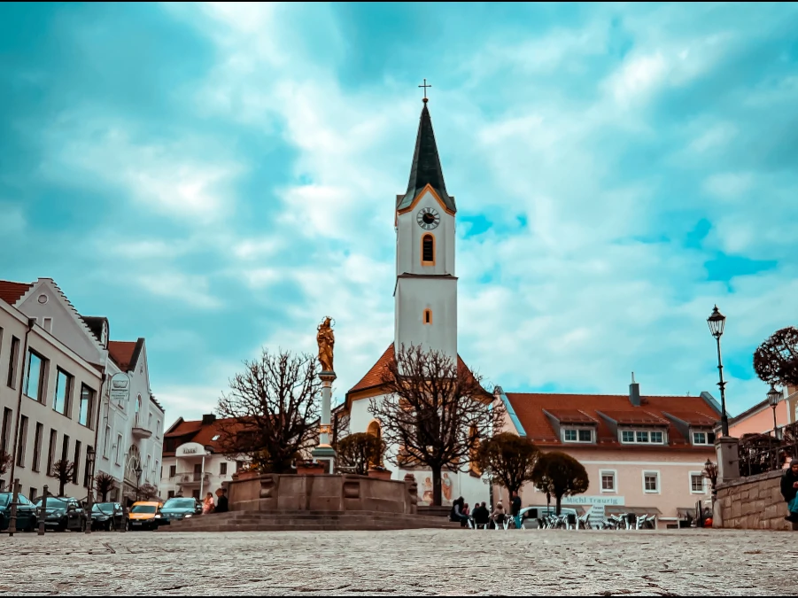 Main tower and square in Bad Kotzting