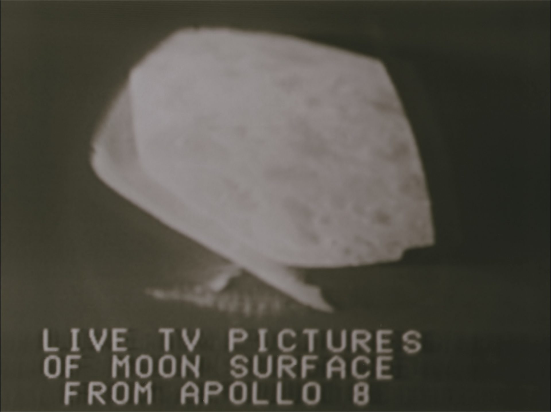 Apollo 8 live TV from the moon