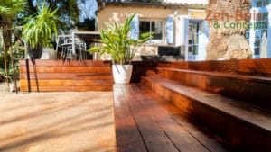 Tour de piscine et terrasse en bois Itauba à Montpellier