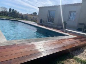 tour de piscine bois exotique gard