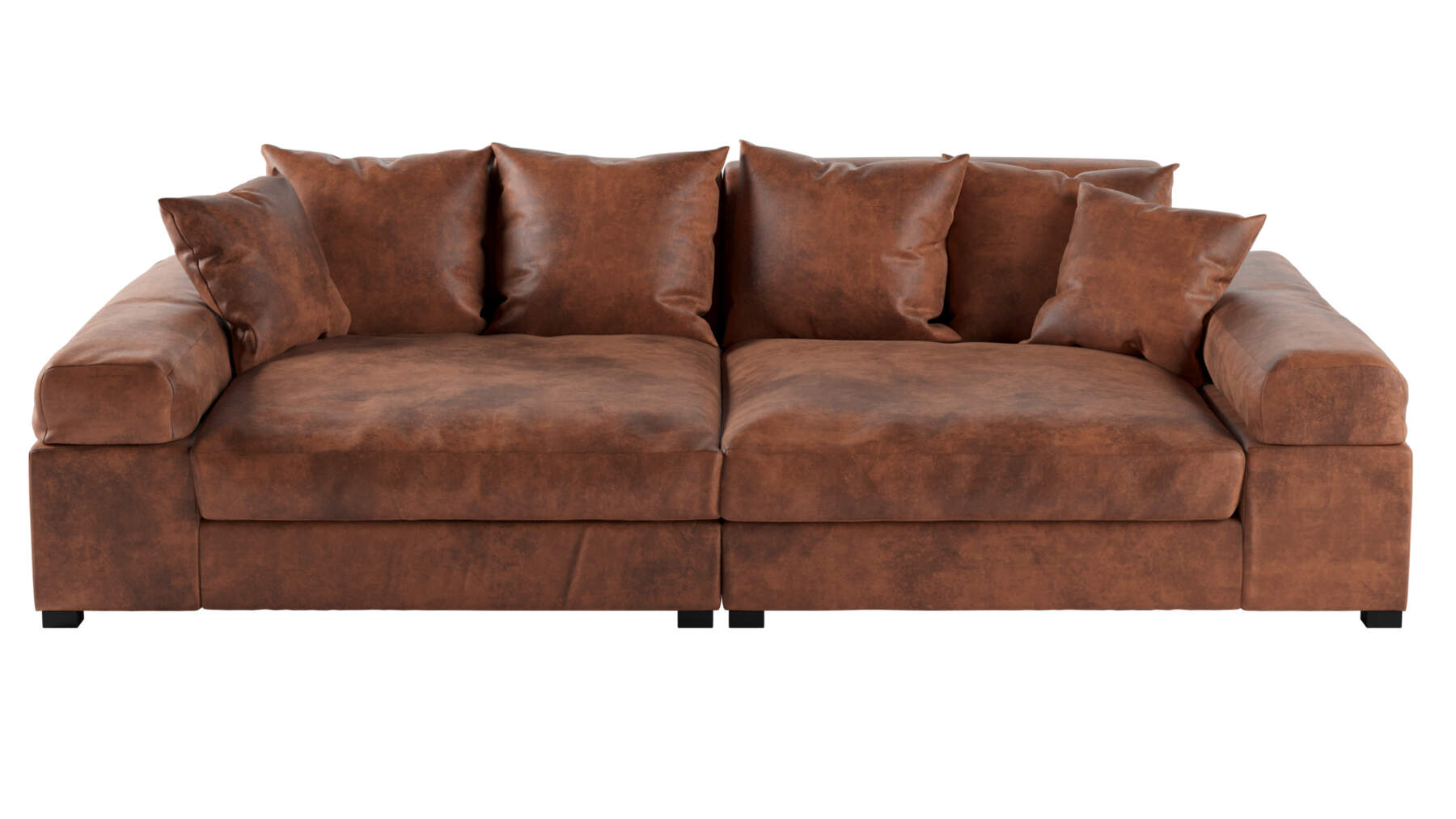 Weigering Technologie zeil Big Sofa Fatguy Microvezel Vintage Bruin • Zetels En Bedden