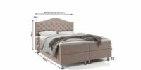 Boxspring Mars Met Opbergruimte Velvet Beige