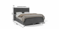 Boxspring Alba Met Opbergruimte Velvet Grijs