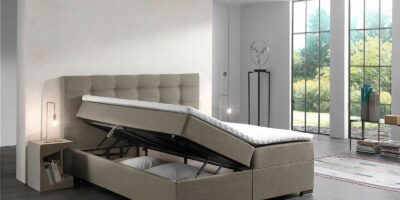 Boxspring set Malaga Taupe