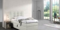 Boxspring Malaga Wit Pu 1-persoon