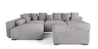 The Lazy Sofa Set 13 Corduroy Ribstof Grijs
