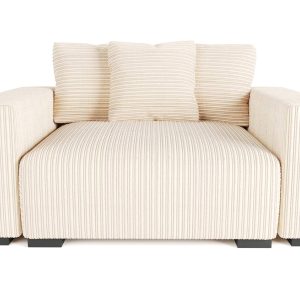 The Lazy Sofa Set 2 Corduroy Ribstof Beige