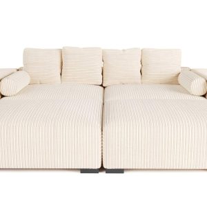 The Lazy Sofa Set 10 Corduroy Ribstof Beige