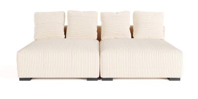 The Lazy Sofa Set 4 Corduroy Ribstof Beige