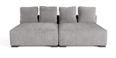 The Lazy Sofa Set 4 Corduroy Ribstof Grijs