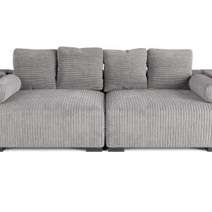 The Lazy Sofa Set 5 Corduroy Ribstof Grijs