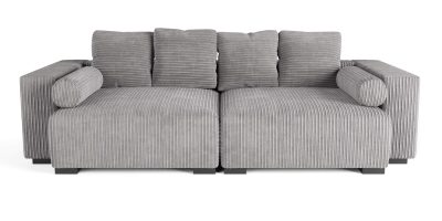 The Lazy Sofa Set 5 Corduroy Ribstof Grijs