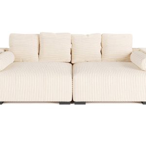 The Lazy Sofa Set 5 Corduroy Ribstof Beige