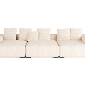 The Lazy Sofa Set 8 Corduroy Ribstof Beige