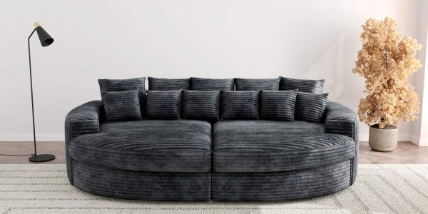 Big Sofa Cosy Romantico XL Antraciet