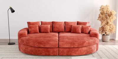 Big Sofa Cosy Romantico XL Kaneel (orange-red)