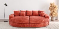 Big Sofa Cosy Romantico XL Kaneel (orange-red)