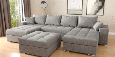 Actie Hoekbank Josua Grey + Hocker