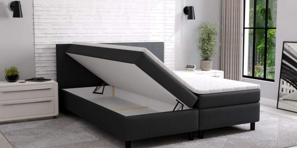 Boxspring Erolla Met Opbergruimte Zwart