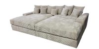 Jumbo American XL Big Sofa Beige Rib