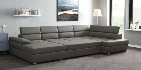 Actie Hoekbank Lazaro Micro Taupe Links Actie Hoekbank Lazaro Micro Taupe Links