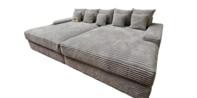 Jumbo American XL Big Sofa Lichtgrijs Rib