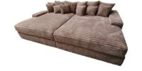 Jumbo XL Big Sofa Taupe Ribstof