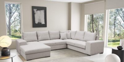 Hoekbank Julia U Met bed en opbergruimte Lounge links