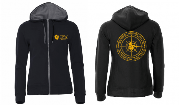 Clique- Hoodie met rits (compass) - VROUW