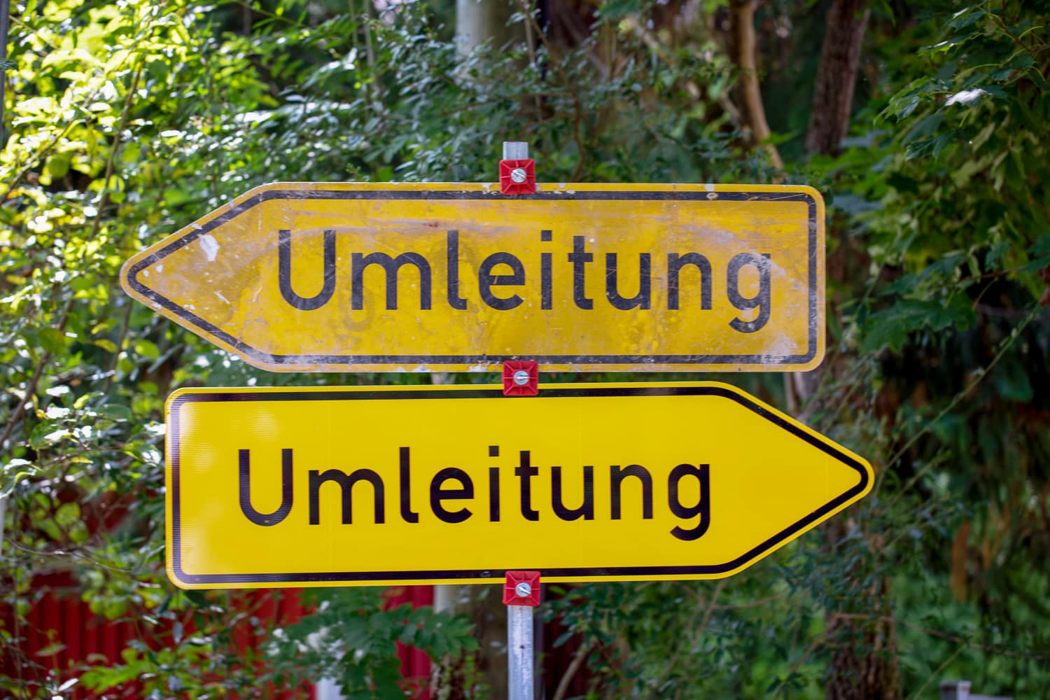 Umleitung - aber wohin - zur Wahl 21