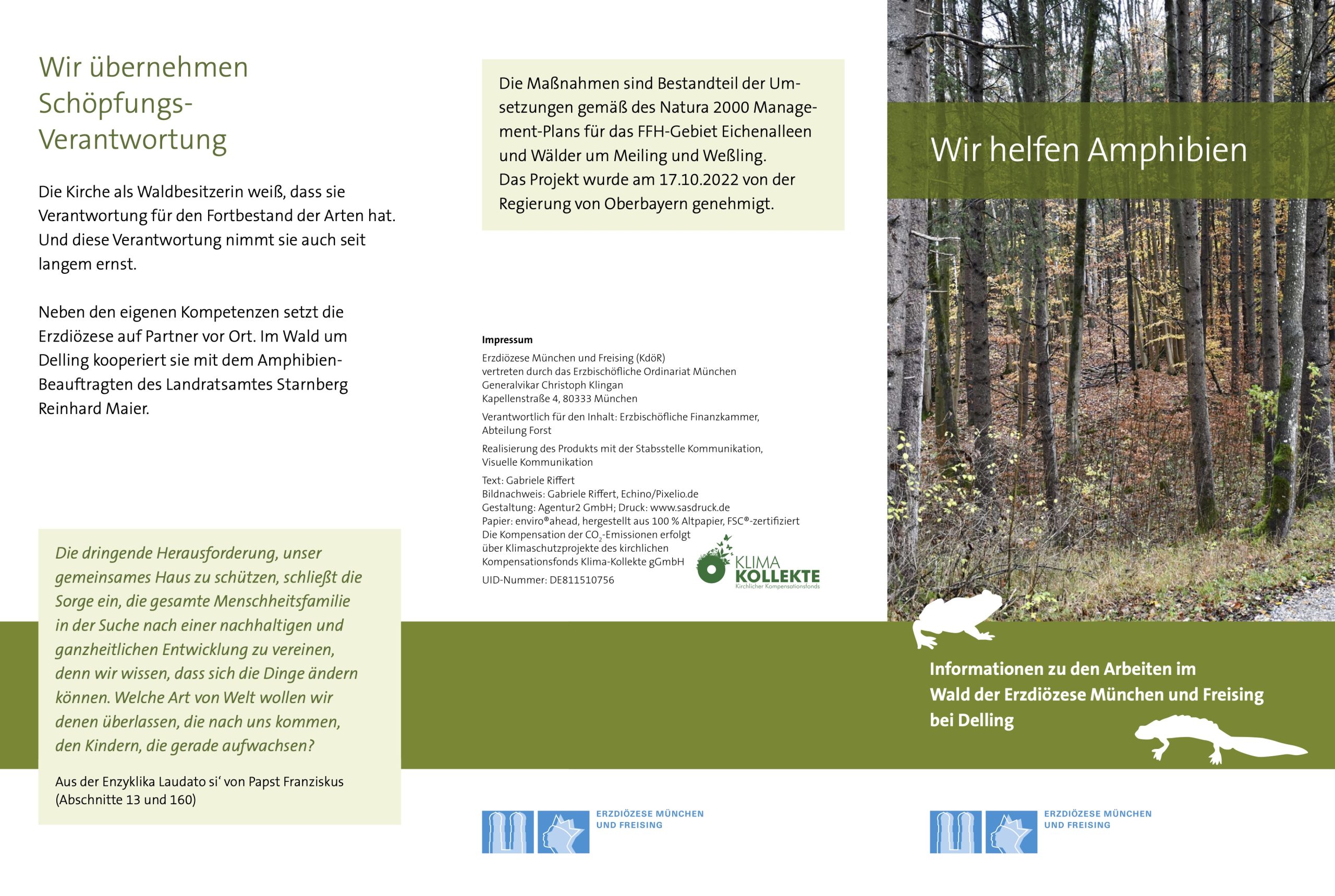 Flyer Wir helfen Amphibien